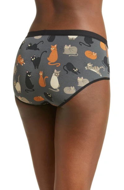 Shop Meundies Print Hipster Briefs In Gotta Be Kitten Me