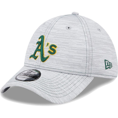 Shop New Era Gray Oakland Athletics Speed 39thirty Flex Hat