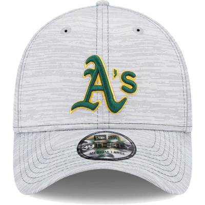 Shop New Era Gray Oakland Athletics Speed 39thirty Flex Hat