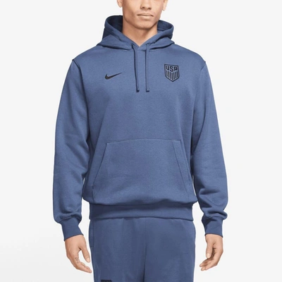 Shop Nike Navy Usmnt Nsw Club Fleece Pullover Hoodie