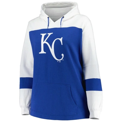 Shop Profile Royal Kansas City Royals Plus Size Colorblock Pullover Hoodie