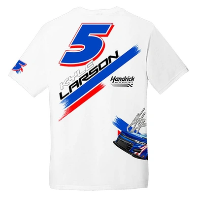 Shop Hendrick Motorsports Team Collection White Kyle Larson Four-spot Car T-shirt