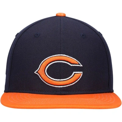 Shop Pro Standard Navy/orange Chicago Bears 2tone Snapback Hat