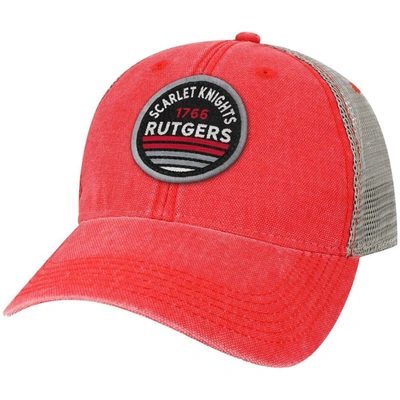 Shop Legacy Athletic Scarlet Rutgers Scarlet Knights Sunset Dashboard Trucker Snapback Hat