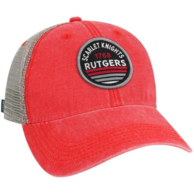 Shop Legacy Athletic Scarlet Rutgers Scarlet Knights Sunset Dashboard Trucker Snapback Hat