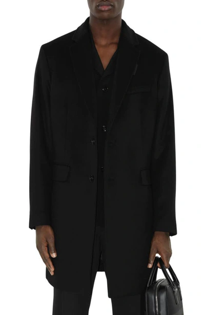 Shop Burberry Callen Tailored Wool & Cashmere Coat In Black