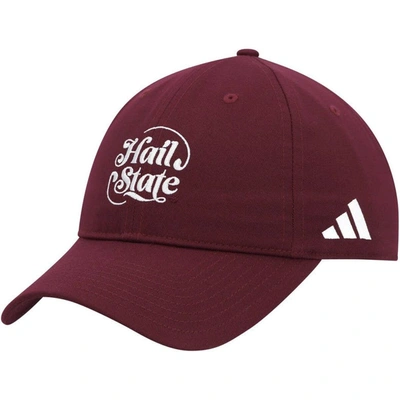 Shop Adidas Originals Adidas Maroon Mississippi State Bulldogs Slouch Adjustable Hat