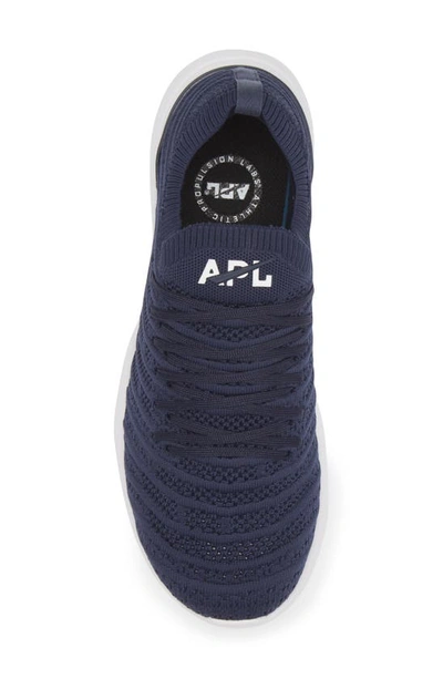 Shop Apl Athletic Propulsion Labs Techloom Wave Hybrid Running Shoe In Navy/ White