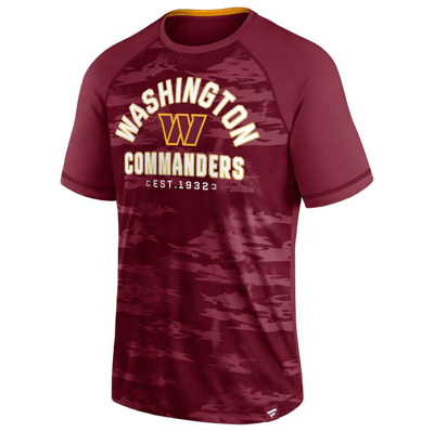 Shop Fanatics Branded Burgundy Washington Commanders Hail Mary Raglan T-shirt