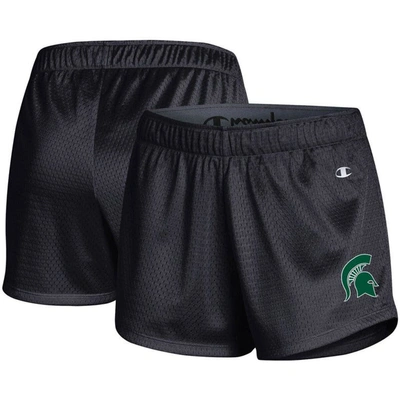 Shop Champion Black Michigan State Spartans Mesh Shorts