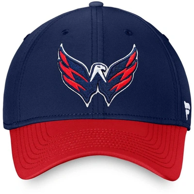 Shop Fanatics Branded Navy Washington Capitals Core Primary Logo Flex Hat