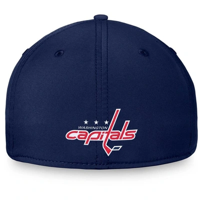 Shop Fanatics Branded Navy Washington Capitals Core Primary Logo Flex Hat