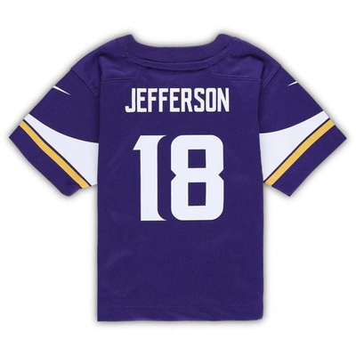 Shop Nike Infant  Justin Jefferson Purple Minnesota Vikings Player Game Jersey