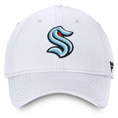 Shop Fanatics Branded White Seattle Kraken Core Primary Logo Flex Hat