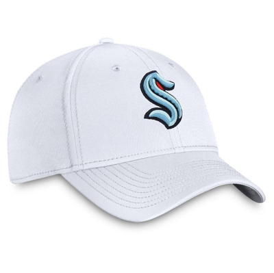 Shop Fanatics Branded White Seattle Kraken Core Primary Logo Flex Hat
