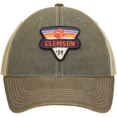 Shop Legacy Athletic Gray Clemson Tigers Legacy Point Old Favorite Trucker Snapback Hat