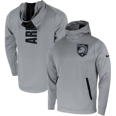 Shop Nike Gray Army Black Knights 2-hit Performance Pullover Hoodie