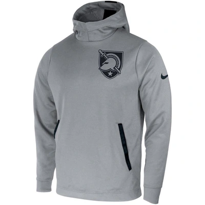 Shop Nike Gray Army Black Knights 2-hit Performance Pullover Hoodie