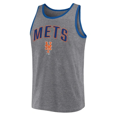 Shop Fanatics Branded  Heather Gray New York Mets Primary Tank Top