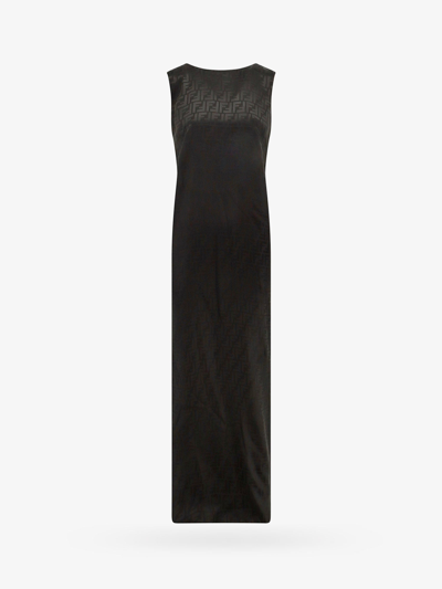 Shop Fendi Woman Dress Woman Black Dresses