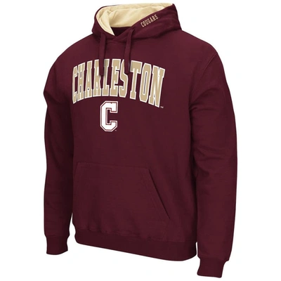Shop Colosseum Maroon Charleston Cougars Arch & Logo 3.0 Pullover Hoodie