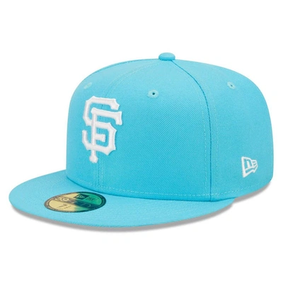 Shop New Era Blue San Francisco Giants Vice Highlighter Logo 59fifty Fitted Hat