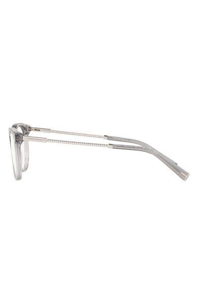 Tiffany & Co 54mm Square Optical Glasses In Crystal Grey