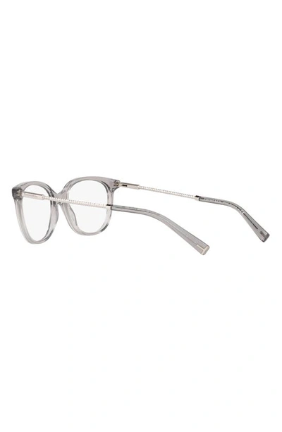 Shop Tiffany & Co 54mm Square Optical Glasses In Crystal Grey