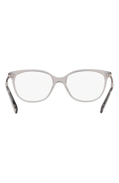 Tiffany & Co 54mm Square Optical Glasses In Crystal Grey