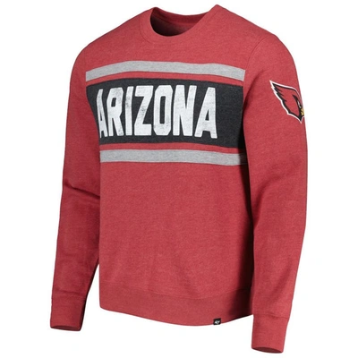 Shop 47 ' Heathered Cardinal Arizona Cardinals Bypass Tribeca Pullover Sweatshirt In Red