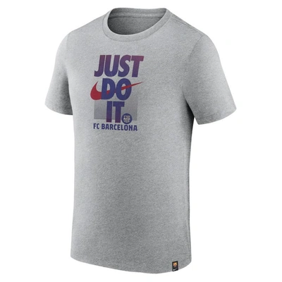 Shop Nike Gray Barcelona Just Do It T-shirt