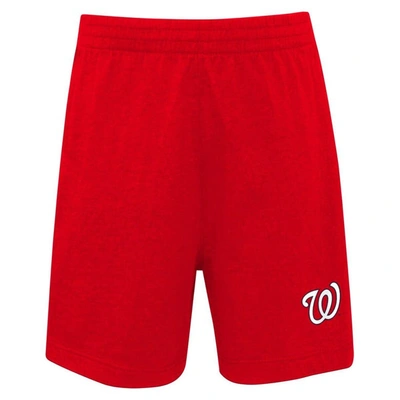 Shop Outerstuff Infant White/red Washington Nationals Position Player T-shirt & Shorts Set