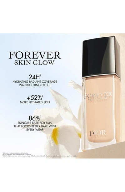 Shop Dior Forever Skin Glow Hydrating Foundation Spf 15 In 3 Warm Peach