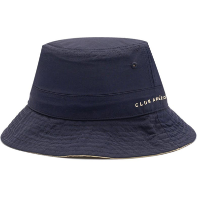 Shop Fan Ink Navy/cream Club America Terrain Reversible Adjustable Bucket Hat