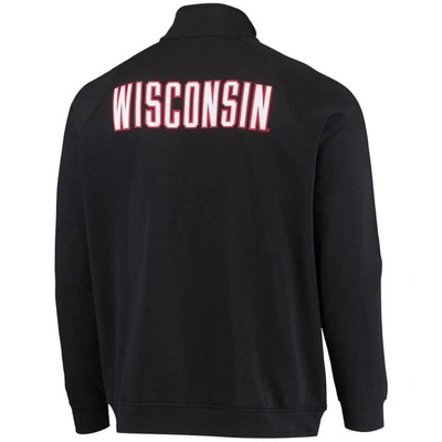 Shop Under Armour Black Wisconsin Badgers Raglan Game Day Triad Full-zip Jacket