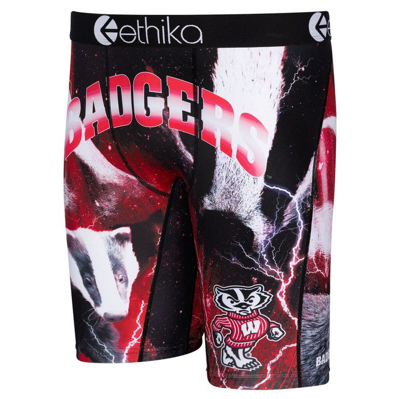 Shop Ethika Red Wisconsin Badgers Spirit Boxer Briefs