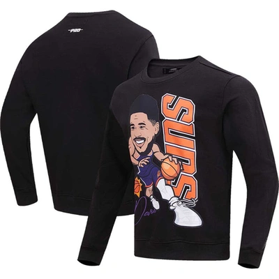 Shop Post Pro Standard Devin Booker Black Phoenix Suns Avatar Pullover Sweatshirt