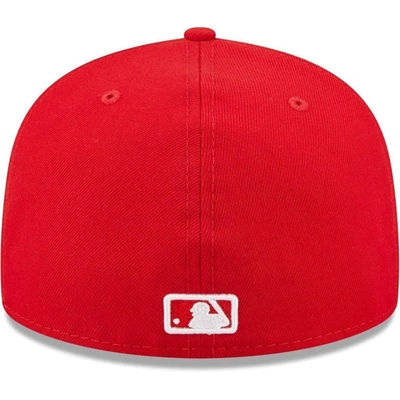 Shop New Era Red Washington Nationals White Logo 59fifty Fitted Hat