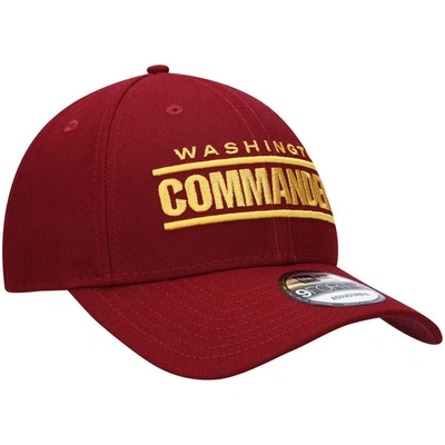 Shop New Era Burgundy Washington Commanders Logo The League 9forty Adjustable Hat