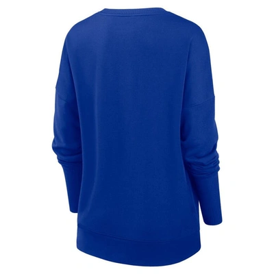 Nike Royal Buffalo Bills Rewind Playback Icon Performance Pullover Sweatshirt In Royal
