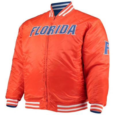 Shop Profile Royal/orange Florida Gators Big & Tall Reversible Satin Full-zip Jacket