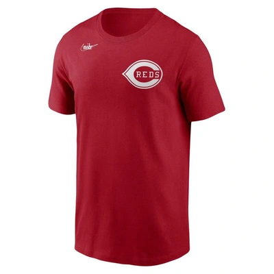 Shop Nike Barry Larkin Red Cincinnati Reds Cooperstown Collection Name & Number T-shirt