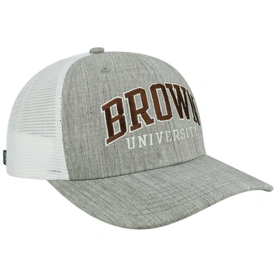 Shop Legacy Athletic Heather Gray/white Brown Bears Arch Trucker Snapback Hat