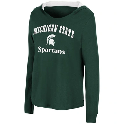 Shop Colosseum Green Michigan State Spartans Catalina Hoodie Long Sleeve T-shirt