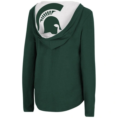 Shop Colosseum Green Michigan State Spartans Catalina Hoodie Long Sleeve T-shirt