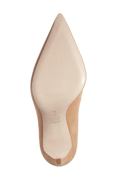 Shop Schutz Lou Pointed Toe Pump In Honey Beige