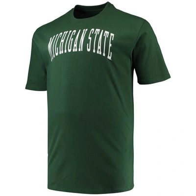 Shop Champion Green Michigan State Spartans Big & Tall Arch Team Logo T-shirt