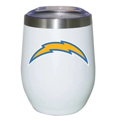 Shop The Memory Company Los Angeles Chargers 12oz. Logo Stemless Tumbler In White
