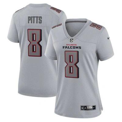 Shop Nike Kyle Pitts Gray Atlanta Falcons Atmosphere Fashion Game Jersey