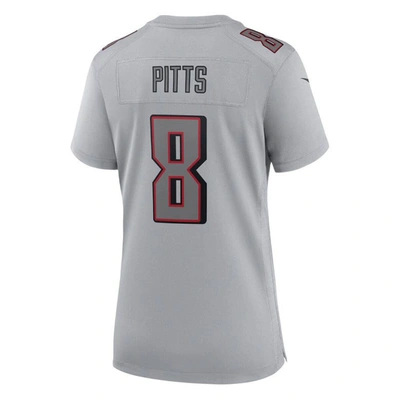 Shop Nike Kyle Pitts Gray Atlanta Falcons Atmosphere Fashion Game Jersey